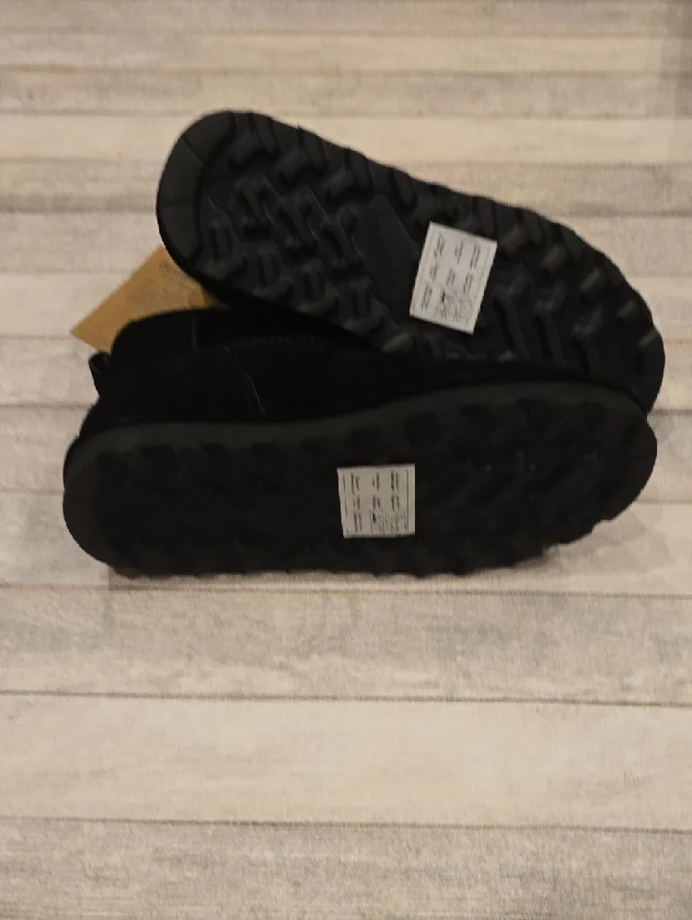 BearPaw Shorty Womens Black Suede Short Winter Boots Size 9 - Picture 5 of 8